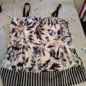 Tankini blouse swim top